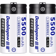 Doublepow 1.2V 5500mAh Rechargeable Battery (2 Pcs) image