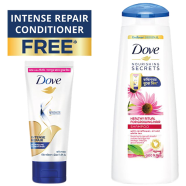 Dove Shampoo Healthy Grow 330ml with Conditioner FREE