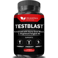 Dr. Martins TESTBLAST Naturally Boost Stamina Endurance Burn Fat and Build Lean Muscle Mass 60 Count -526401968 image