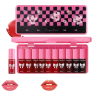 Dragon Ranee Lip Gloss and Lipstick Set,10pcs Moisturizing Lip Colors With Different Finish, Long Lasting and Non-Stick Cup Lip Tints image