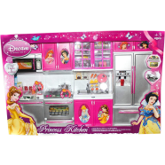 Dream Princess Beautiful Little Chef Kids Kitchen Play Set with Light and Sound Battery Operated Kitchen Set - QF26210DP