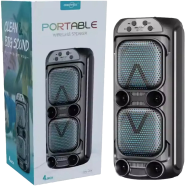 Dual 6.5 Inch Karaoke BT Speaker Portable Outdoor Sound Audio DJ Stereo Speaker image