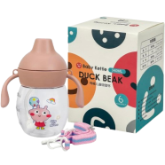 Duck Beak Slicone Nipple PPSU Plastic Material Kids Water Bottle/Mom Pot 250ml -1 pices ( Any Color) image