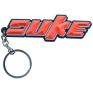 Duke PVC Keychain Key Ring Orange Rubber Motorcycle Bike Car Collectible Gift image