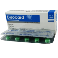 Duocard 10 mg Tablet 10's Strip icon