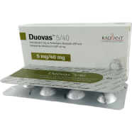 Duovas 5 mg 40 mg Tablet 7's Strip image