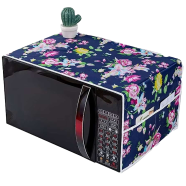 Dustproof Oven Cover – Beautiful Multicolor Printed Microwave Dust Protector- Multicolor image