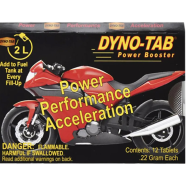 Dyno-Tab Power Performance Acceleration Blister Pack Of 12 Tablets For Motorcycle image