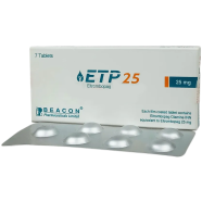 ETP 25mg Tablet 7's Strip image