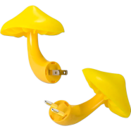 EU US Plug LED Night Light Mushroom Wall Socket Lights Lamp for Bedroom Home Decoration Light-controlled Sensor lamp image
