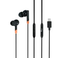 Pulse Earphone 3.5mm Type C with 1.2M TPE Cable (C01) Black image