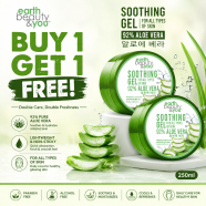 Earth Beauty and You Soothing Aloe Vera Gel 250ml (Buy 1 Get 1 FREE) image