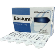 Easium 10 mg Suppository 5's Strip image