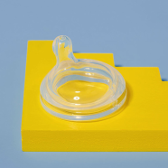 Eccentric Flat Head Silicone Nipple A Anlene 5.5cm Wide-mouth Feeder Bottle Accessories Breast Milk Real Petal Pacifier -1 Pcs image