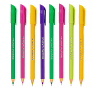 Econo Castle Multi Color Body Pencil Pen - Black Ink - 1 Box image