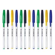 Econo FX Ball Pen Black Ink - 12 Pcs