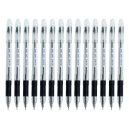 Econo Soft Grip Ball Pen Black Ink - 10 Pcs