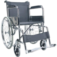 Economy Steel Manual Standard Wheelchair (Any Color). image