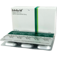 Edvila M 50 mg, 500 mg Tablet 7's Strip image
