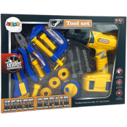 Electric DIY Battery Drill Tool Set Repair Tool Pretend Play Toy for Children image