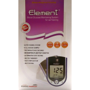 Element Blood Glucose Meter Designed with Japanese Technology Made In Korea Comes With Free Pack of 10 Packed Strips icon