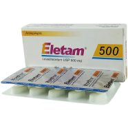 Eletam 500 mg Tablet 10's Strip image