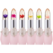 Emaymei Transparent Jelly Change Lipstick Waterproof Crystal Jelly Lipstick With Flower Inside 3.8gm 6 Pcs image