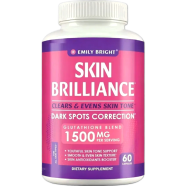 Emily Bright Skin Brilliance Dark Spot Correction Glutathione 1500mg-60 Capsules image
