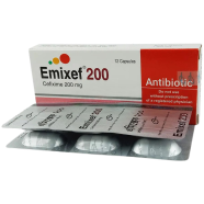 Emixef 200 mg Capsule-6's Strip icon