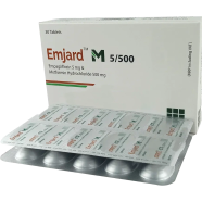 Emjard M 5 mg, 500 mg Tablet 10's Strip image