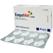 EmpaMet 12.5mg Plus 850mg Tablet 8's Strip image
