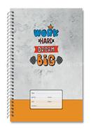 Enjoy World Design Floral Spiral Khata (White) - 300 Pages image