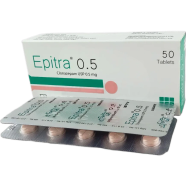 Epitra 0.5 mg Tablet 10's strip image