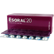 Esoral 20 mg 14's Strip Tablet image