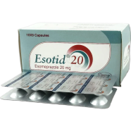 Esotid 20 Mg Capsule 10's strip image