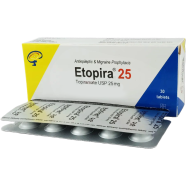 Etopira 25 mg Tablet 10's Strip image