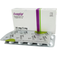 Evaglip 25mg, 5mg Tablet–10's Strip image