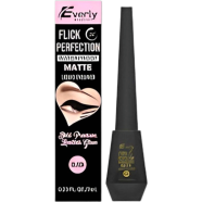 Everly Flick Perfection Waterproof Matte Liquid Eyeliner - Black 7ml image