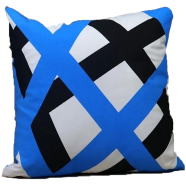 Exclusive Cushion Cover, Blue And Black 18x18 Inch Set of 5 image