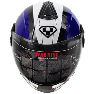 Exclusive Cushion Cover Blue And Black 20x12 Inch image