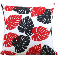 Exclusive Cushion Cover, Red And Black,20x20 Inch Set of 5 image