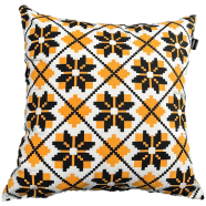 Exclusive Cushion Cover, Yellow And Black 22x22 Inch image