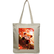 Exclusive Design Printed Canvas Tote Bag With Zipper For Ladies image