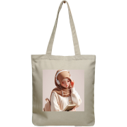 Exclusive Design Printed Canvas Tote Bag With Zipper For Ladies image