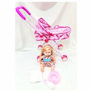 Exclusive Fordable Trolly For baby Stroller Foldable Trolley Toy Baby Doll Gift image