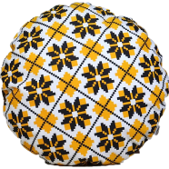 Agrey Hometex Exclusive Round Cushion Cover (Buy 1 Get 1 Free) image