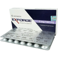 Exforge 5 mg 160 mg Tablet 14's Strip image