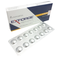 Exforge 5 mg, 80 mg Tablet 14's Strip image