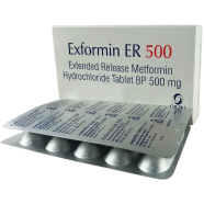 Exformin ER 500 mg Tablet 10's Strip image
