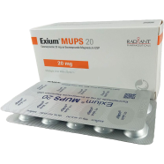 Exium MUPS 20 mg 10's Strip Tablet image
